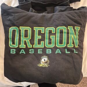 Oregon Baseball Black Sweatshirt/Hoodie